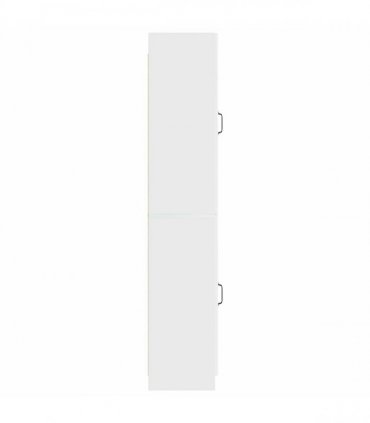 vidaXL Cabinet Set 2 pcs High Gloss White Engineered Wood — V0672185431