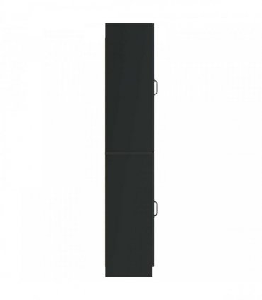 vidaXL Cabinet Set 2 pcs Black Engineered Wood — V0672185434