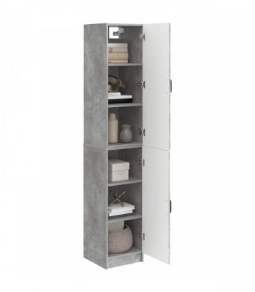 vidaXL Cabinet Set 2 pcs Concrete Grey Engineered Wood — V0672185437