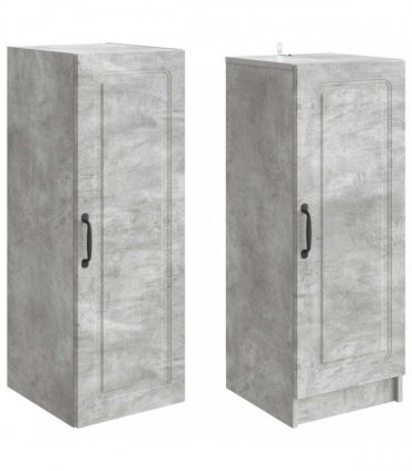 vidaXL Cabinet Set 2 pcs Concrete Grey Engineered Wood — V0672185437