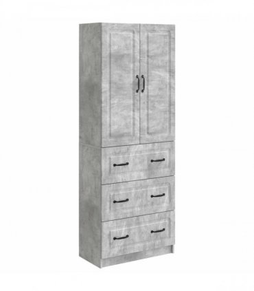 vidaXL Cabinet Set 2 pcs Concrete Grey 66 x 34.5 x 87 cm — V0672185440