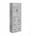 vidaXL Cabinet Set 2 pcs Concrete Grey 66 x 34.5 x 87 cm — V0672185440