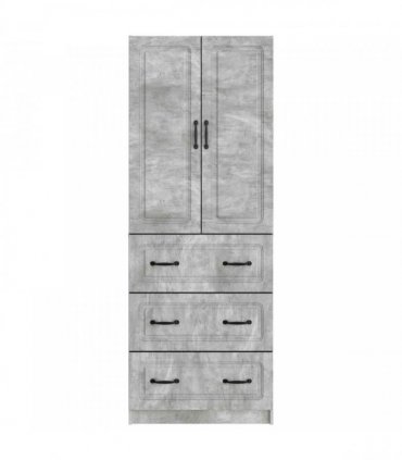 vidaXL Cabinet Set 2 pcs Concrete Grey 66 x 34.5 x 87 cm — V0672185440