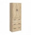 vidaXL Cabinet Set 2 pcs Sonoma Oak 66 x 34.5 x 87 cm Engineered Wood — V0672185445