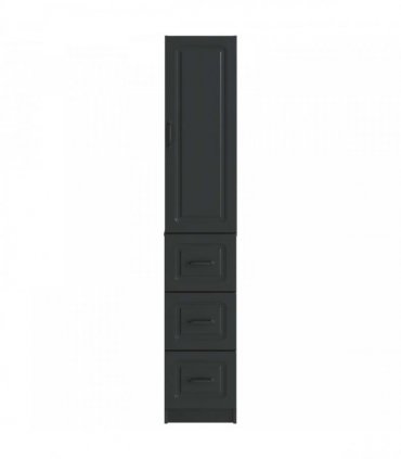 vidaXL Cabinet Set 2 pcs Black 33 x 34.5 x 87 cm Engineered Wood