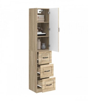 vidaXL Cabinet Set 2 pcs Sonoma Oak 33 x 34.5 x 87 cm Engineered Wood — V0672185449