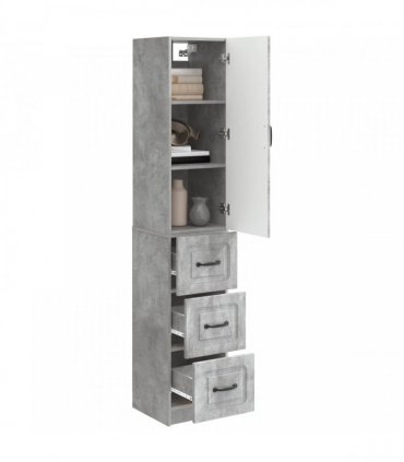vidaXL Cabinet Set 2 pcs Concrete Grey 33 x 34.5 x 87 cm — V0672185450