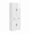 vidaXL Cabinet Set 2 pcs High Gloss White Engineered Wood — V0672185462