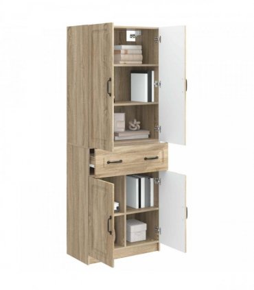 vidaXL Cabinet Set 2 pcs Sonoma Oak Engineered Wood — V0672185466
