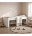 vidaXL Kids'High Bed Frame White 80 x 200 cm Engineered Wood