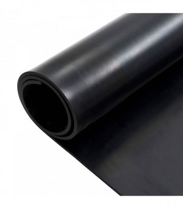 vidaXL Floor Mat Black 1.2 x 2 m Rubber — Size: 1.2 x 2 m/8 mm