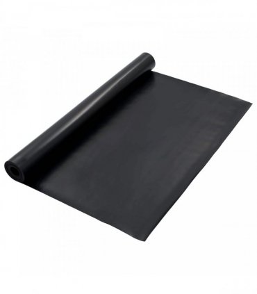 vidaXL Floor Mat Black 1.2 x 5 m Rubber — Size: 1.2 x 5 m/2 mm