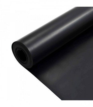 vidaXL Floor Mat Black 1.2 x 5 m Rubber — Size: 1.2 x 5 m/2 mm