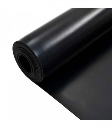 vidaXL Floor Mat Black 1.2 x 5 m Rubber — Size: 1.2 x 5 m/3 mm