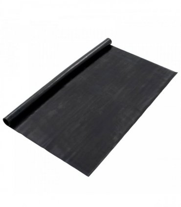 vidaXL Floor Mat Black 1.2 x 5 m Rubber — Size: 1.2 x 5 m/1 mm