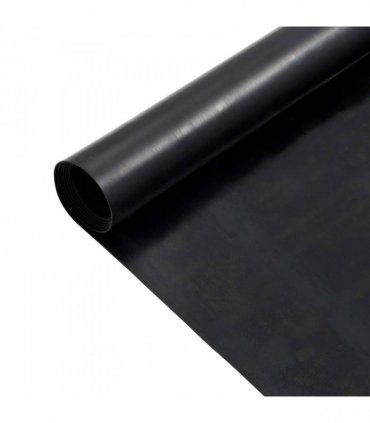 vidaXL Floor Mat Black 1.2 x 5 m Rubber — Size: 1.2 x 5 m/1 mm