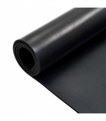vidaXL Floor Mat Black 1.2 x 2 m Rubber — Size: 1.2 x 2 m/6 mm