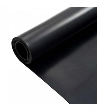 vidaXL Floor Mat Black 1.2 x 2 m Rubber — Size: 1.2 x 2 m/3 mm