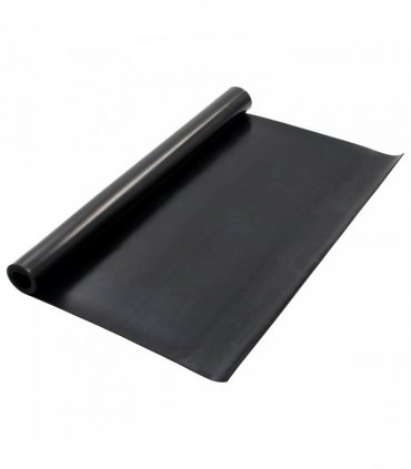 vidaXL Floor Mat Black 1.2 x 2 m Rubber — Size: 1.2 x 2 m/4 mm