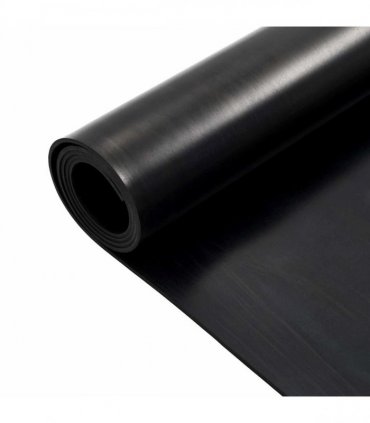 vidaXL Floor Mat Black 1.2 x 2 m Rubber — Size: 1.2 x 2 m/4 mm