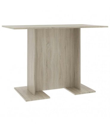 vidaXL Dining Table Sonoma Oak 110x60x75 cm Engineered Wood