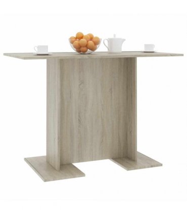 vidaXL Dining Table Sonoma Oak 110x60x75 cm Engineered Wood
