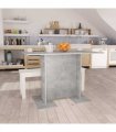 vidaXL Dining Table Concrete Grey 110x60x75 cm Engineered Wood