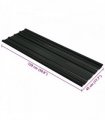 vidaXL Roof Panel 12 pcs Anthracite 129 x 45 cm Galvanised steel