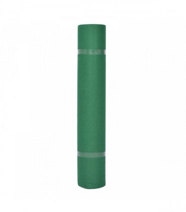 vidaXL Carpet Plain Green 1 x 24 m Fabric