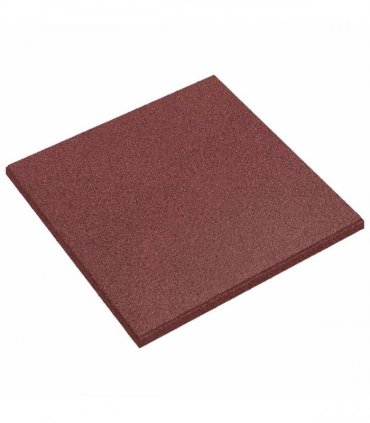 vidaXL Fall Protection Tiles 6 pcs Red 50 x 50 cm Rubber