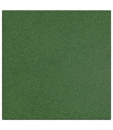 vidaXL Fall Protection Tiles 6 pcs Green 50 x 50 cm Rubber