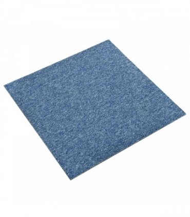 vidaXL Carpet 20 pcs Blue 50 x 50 cm 100% Polypropylene