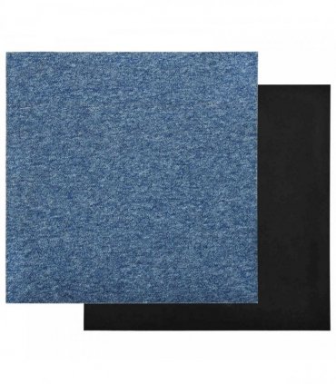vidaXL Carpet 20 pcs Blue 50 x 50 cm 100% Polypropylene