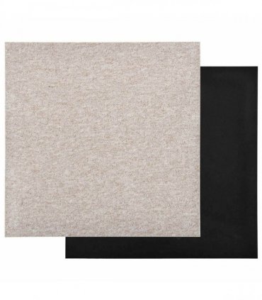 vidaXL Carpet 20 pcs Light Beige 50 x 50 cm 100% Polypropylene