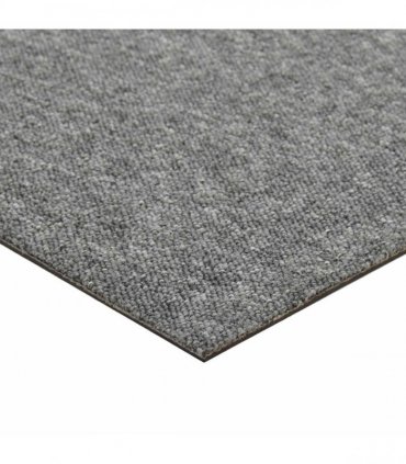 vidaXL Carpet 20 pcs Grey 50 x 50 cm 100% Polypropylene