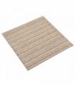 vidaXL Carpet 20 pcs Striped Beige 50 x 50 cm 100% Polypropylene