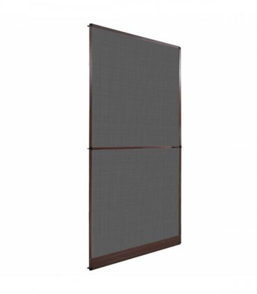 vidaXL Hinged Insect Screen Manual Brown and Black 120 x 240 cm