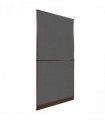 vidaXL Hinged Insect Screen Manual Brown and Black 120 x 240 cm