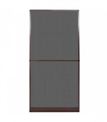 vidaXL Hinged Insect Screen Manual Brown and Black 120 x 240 cm