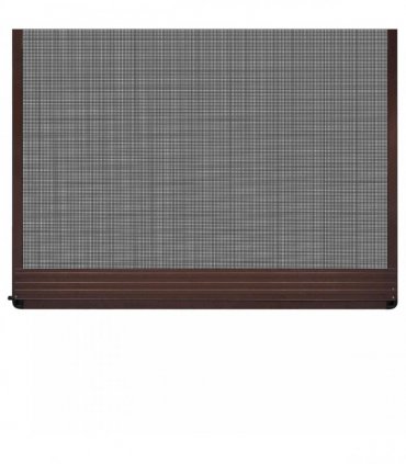 vidaXL Hinged Insect Screen Manual Brown and Black 120 x 240 cm