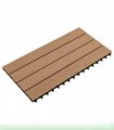 vidaXL Decking Tile 6 pcs Brown 60 x 30 cm WPC — V0672187186