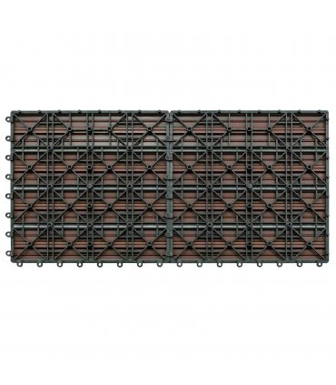 vidaXL Decking Tile 6 pcs Brown 60 x 30 cm WPC — V0672187186