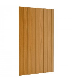 vidaXL Roof Panel 12 pcs Natural 80 x 45 cm Galvanised steel — Colour: Light wood