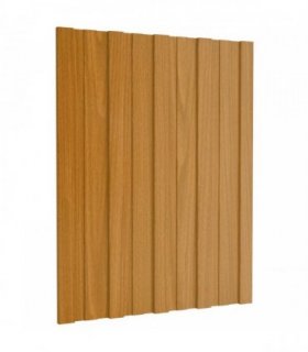 vidaXL Roof Panel 12 pcs Natural 60 x 45 cm Galvanised steel — Colour: Light wood