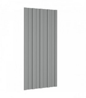 vidaXL Roof Panel 36 pcs Grey 100 x 45 cm Galvanised steel