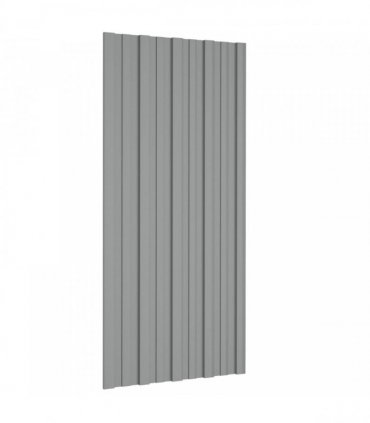 vidaXL Roof Panel 36 pcs Grey 100 x 45 cm Galvanised steel