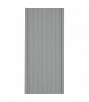 vidaXL Roof Panel 36 pcs Grey 100 x 45 cm Galvanised steel
