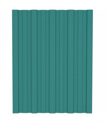 vidaXL Roof Panel 12 pcs Green 60 x 45 cm Galvanised steel