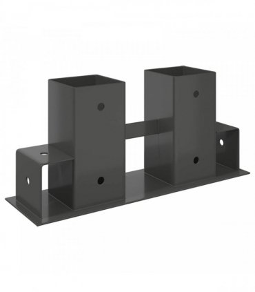Firewood Stack Aid 12 pcs Anthracite 34 x 10 x 15 cm Steel