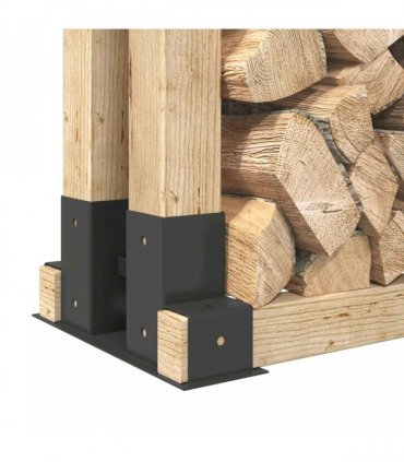 Firewood Stack Aid 2 pcs Anthracite 34 x 10 x 15 cm Steel